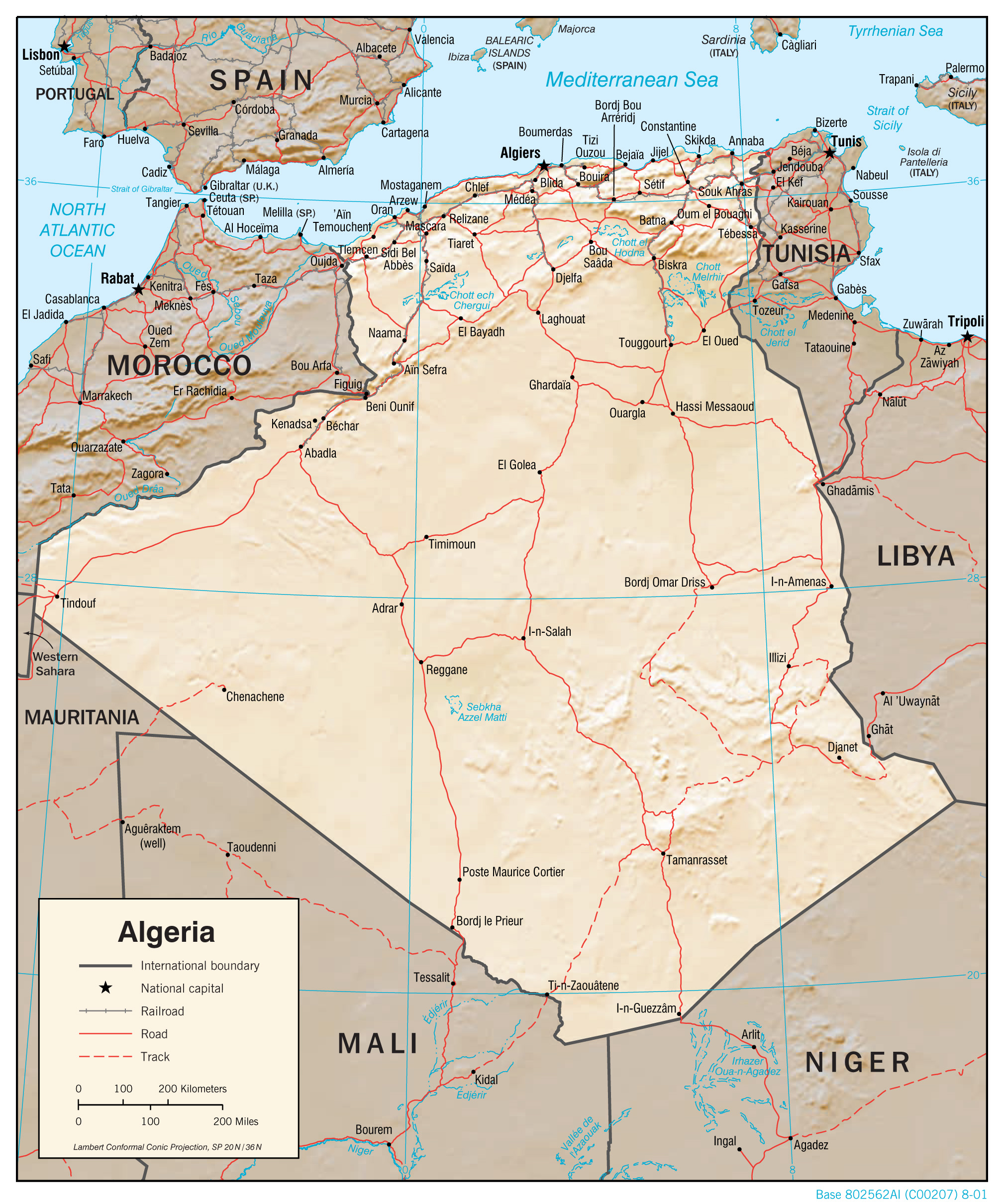 Image result for algeria map