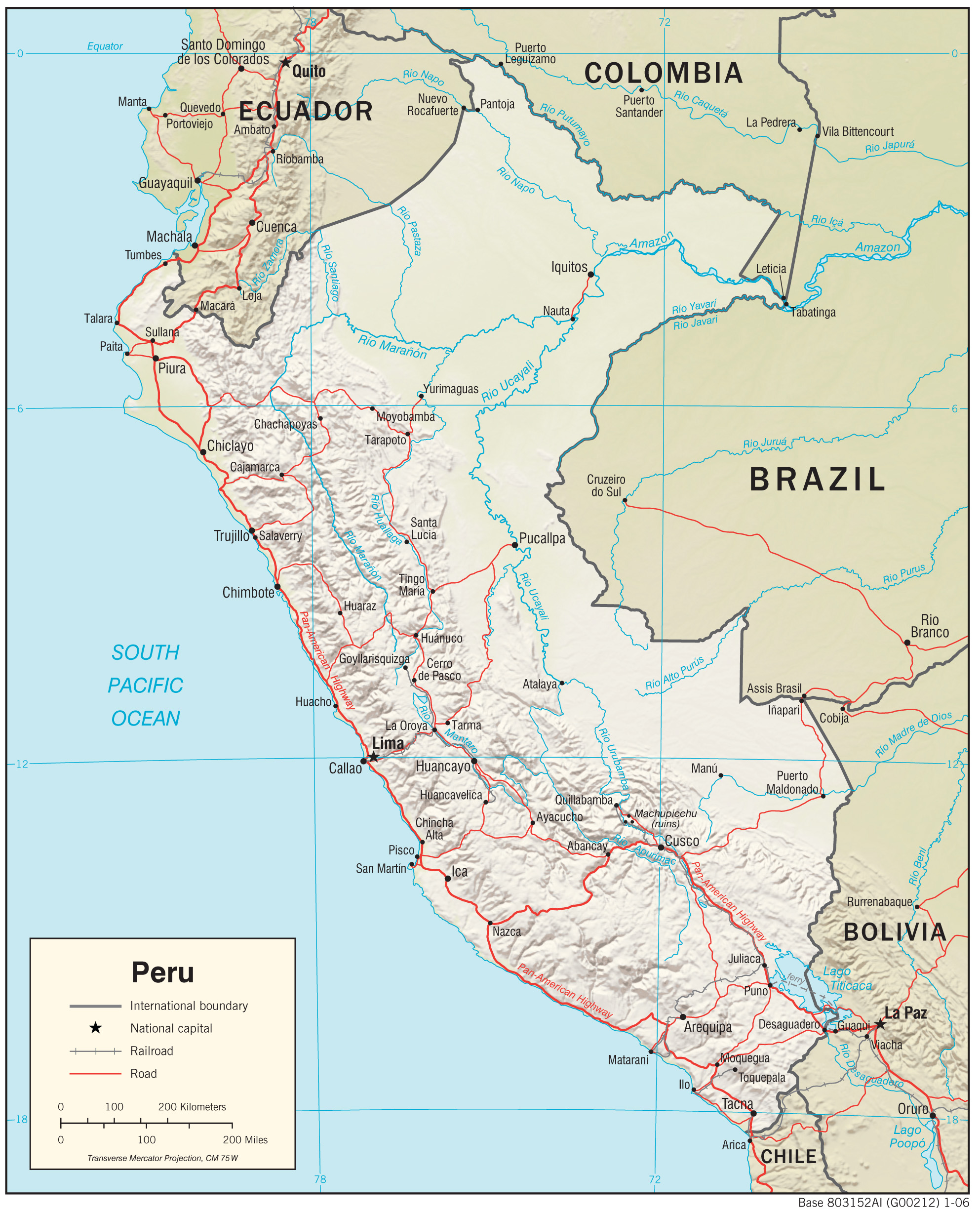 Peru Maps Perry Castaneda Map Collection Ut Library Online