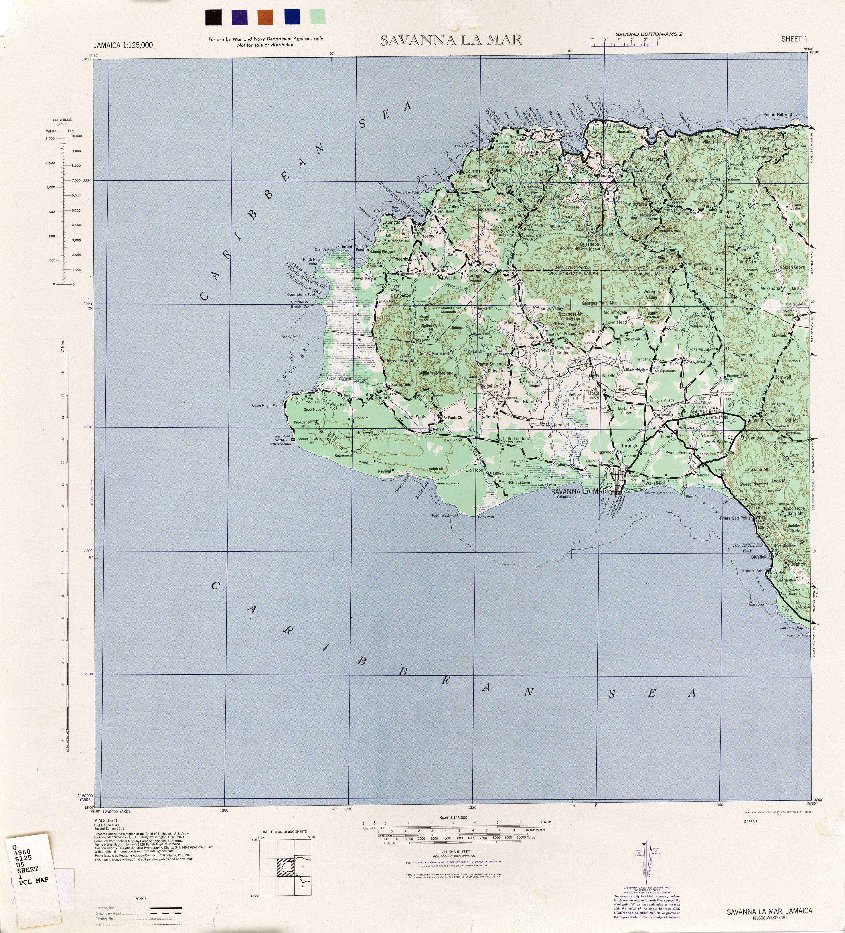 Jamaica AMS Topographic Maps - Perry-Castañeda Map Collection - UT Library Online2952 x 3258