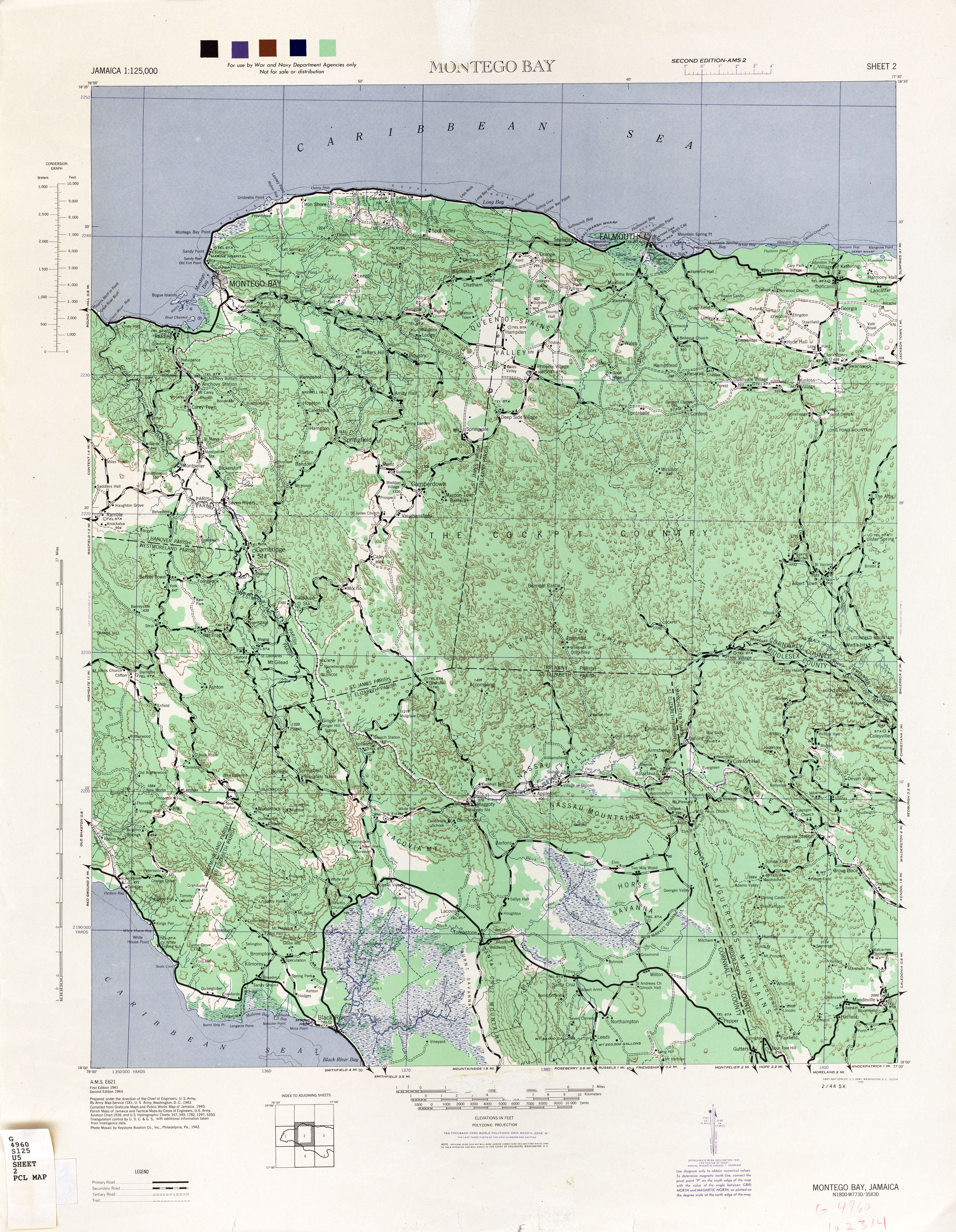 Jamaica AMS Topographic Maps - Perry-Castañeda Map Collection - UT Library Online