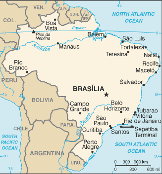 brazil karta CIA World Factbook 2010   Country Maps   Perry Castañeda Map  brazil karta