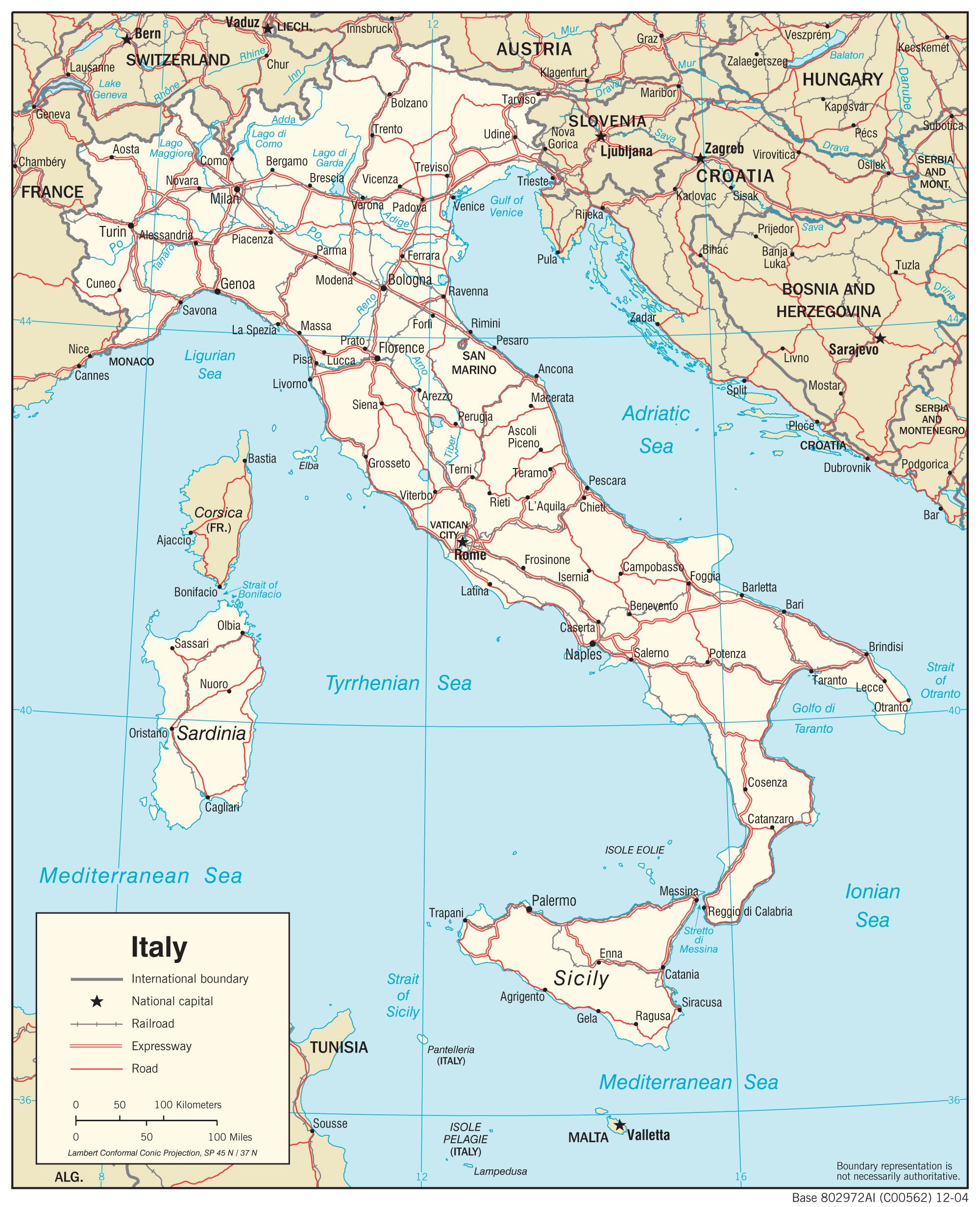 map-italie