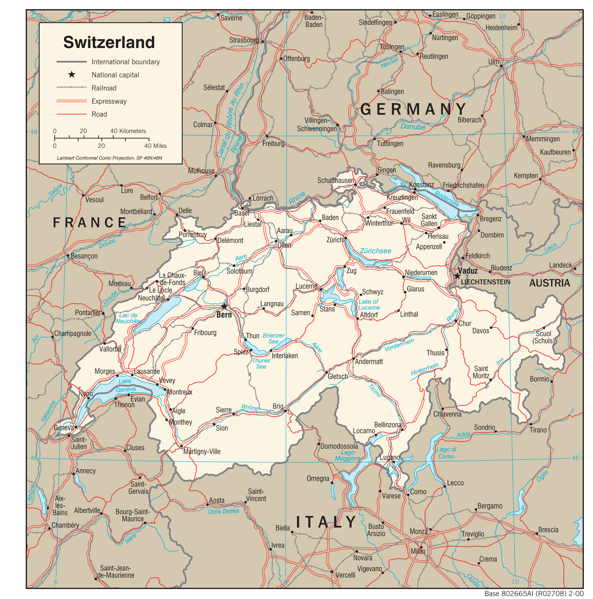 Switzerland Maps - Perry-Castañeda Map Collection - UT Library Online