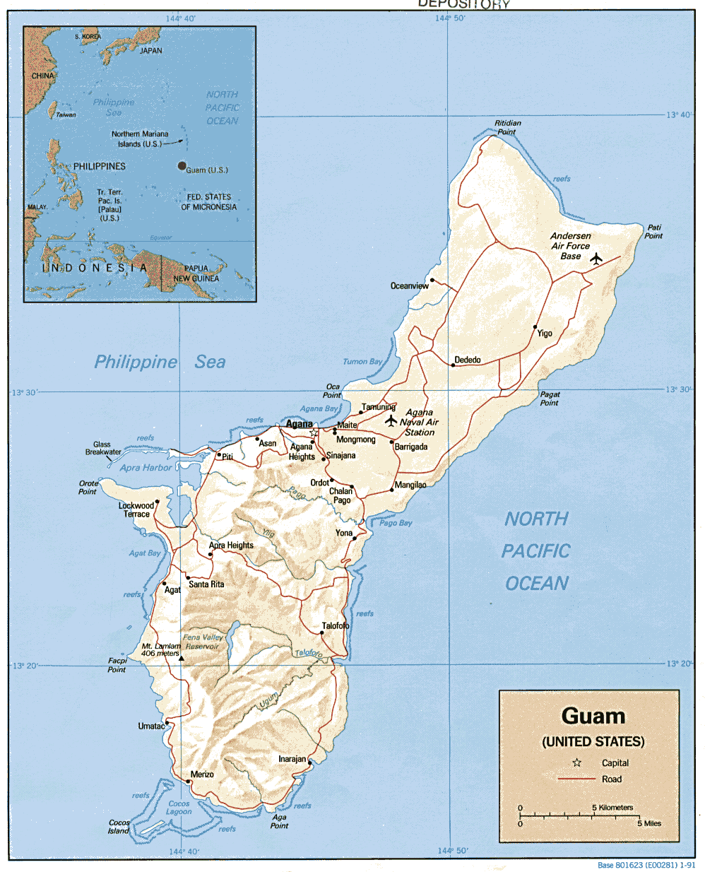 Image result for guam usa map