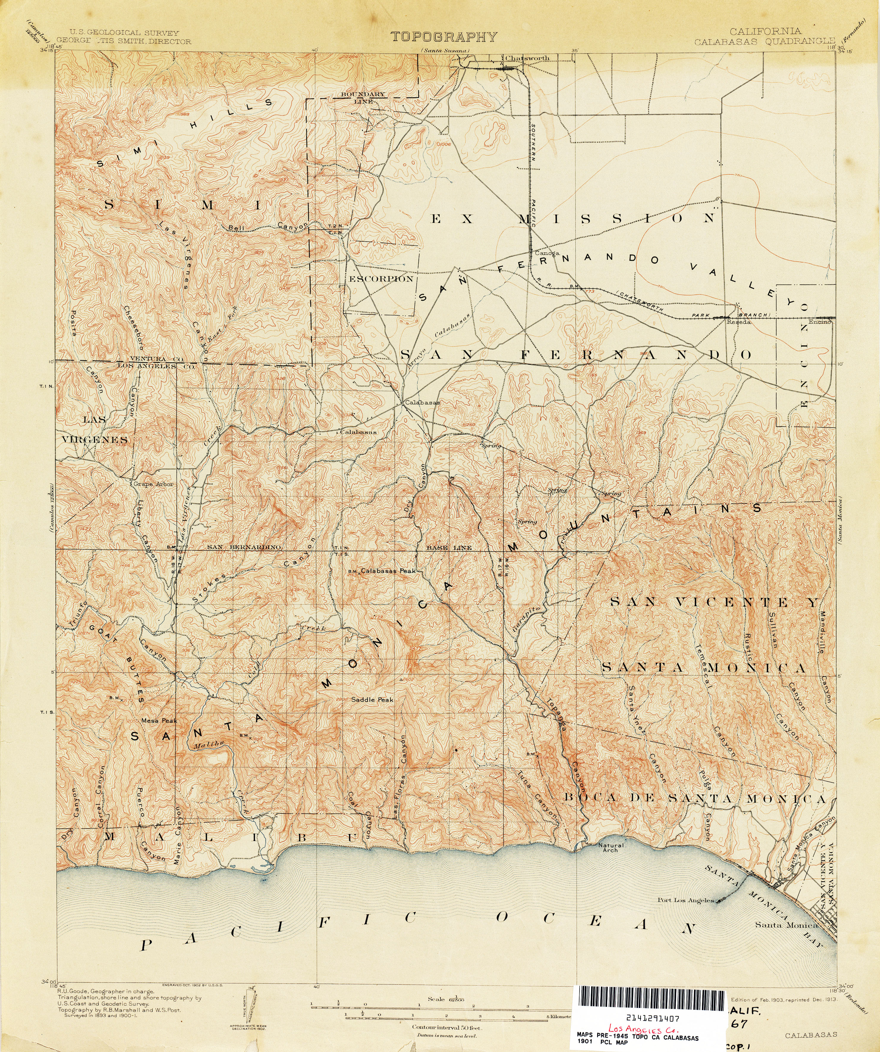 Escondido Carlsbad California 1901 US Geological Survey Topographic Map \u2013 San Luis Rey Merle CA Antique Oceanside Encinitas Santa Rosa