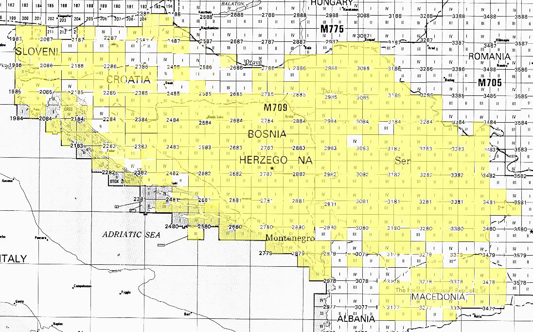 lapovo mapa Former Yugoslavia Topographic Maps   Perry Castañeda Map  lapovo mapa