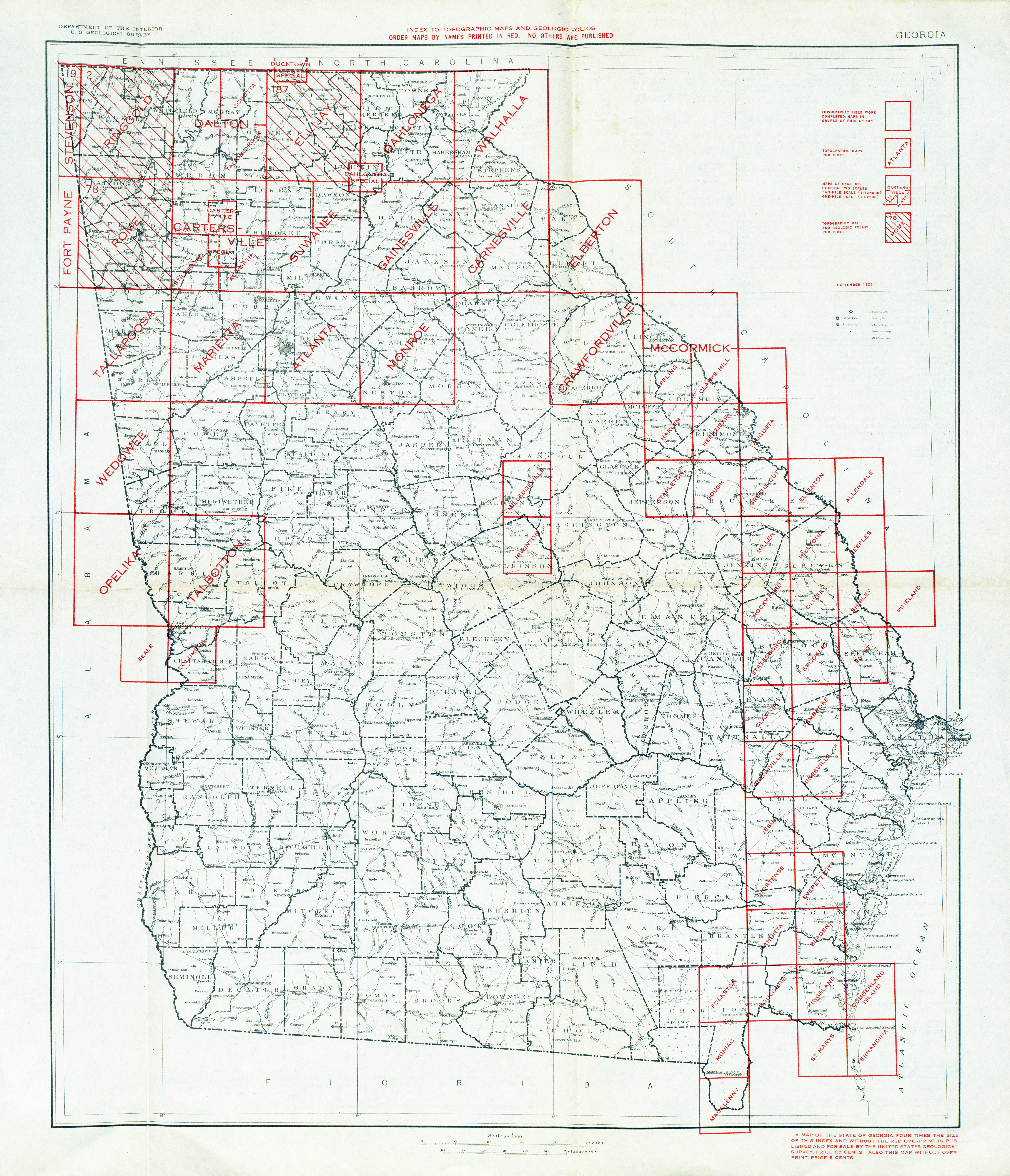 Georgia Historical Topographic Maps Perry Castaneda Map