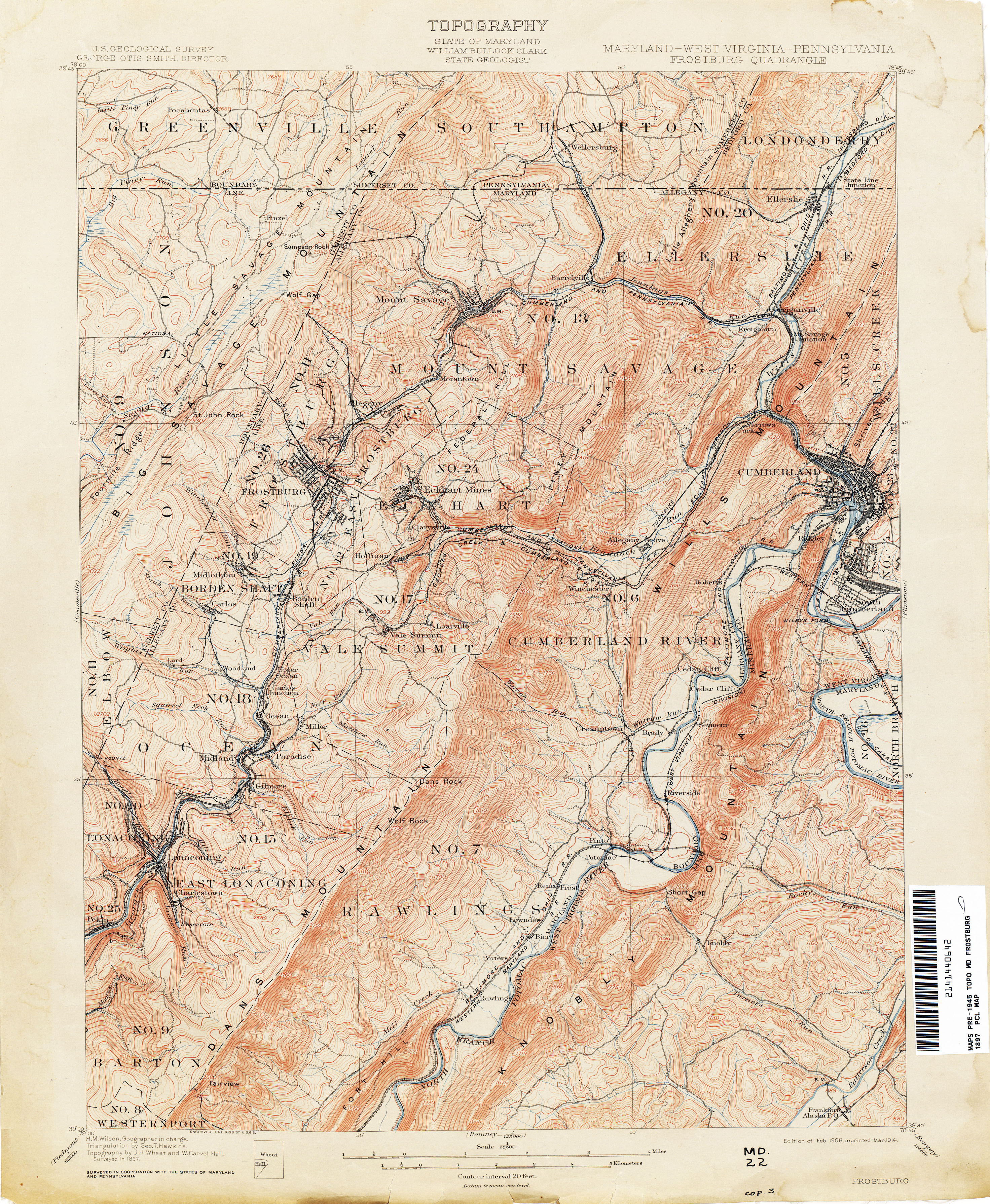 Maryland Historical Topographic Maps Perry Castaneda Map