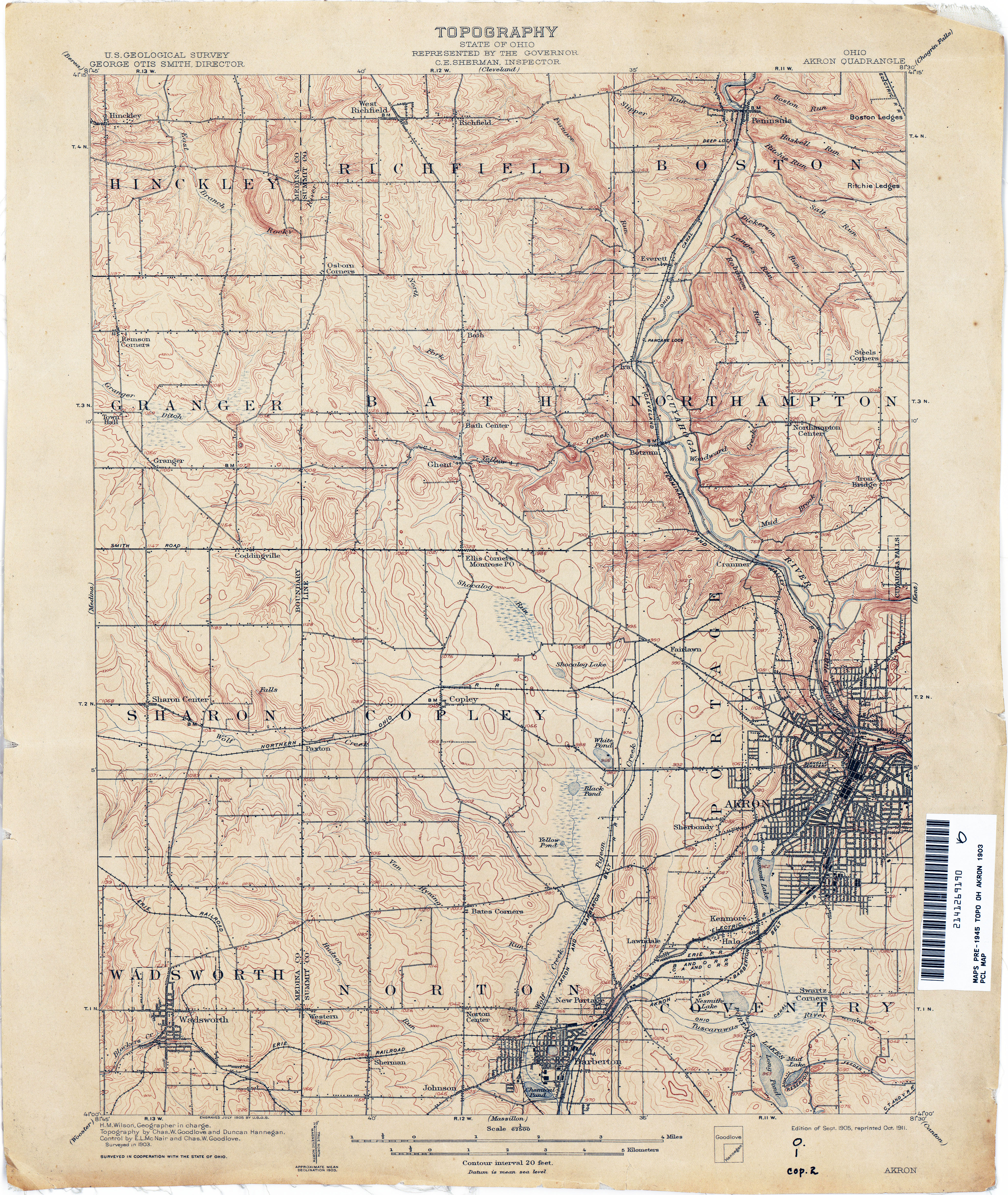 Ohio Historical Topographic Maps Perry Castaneda Map Collection