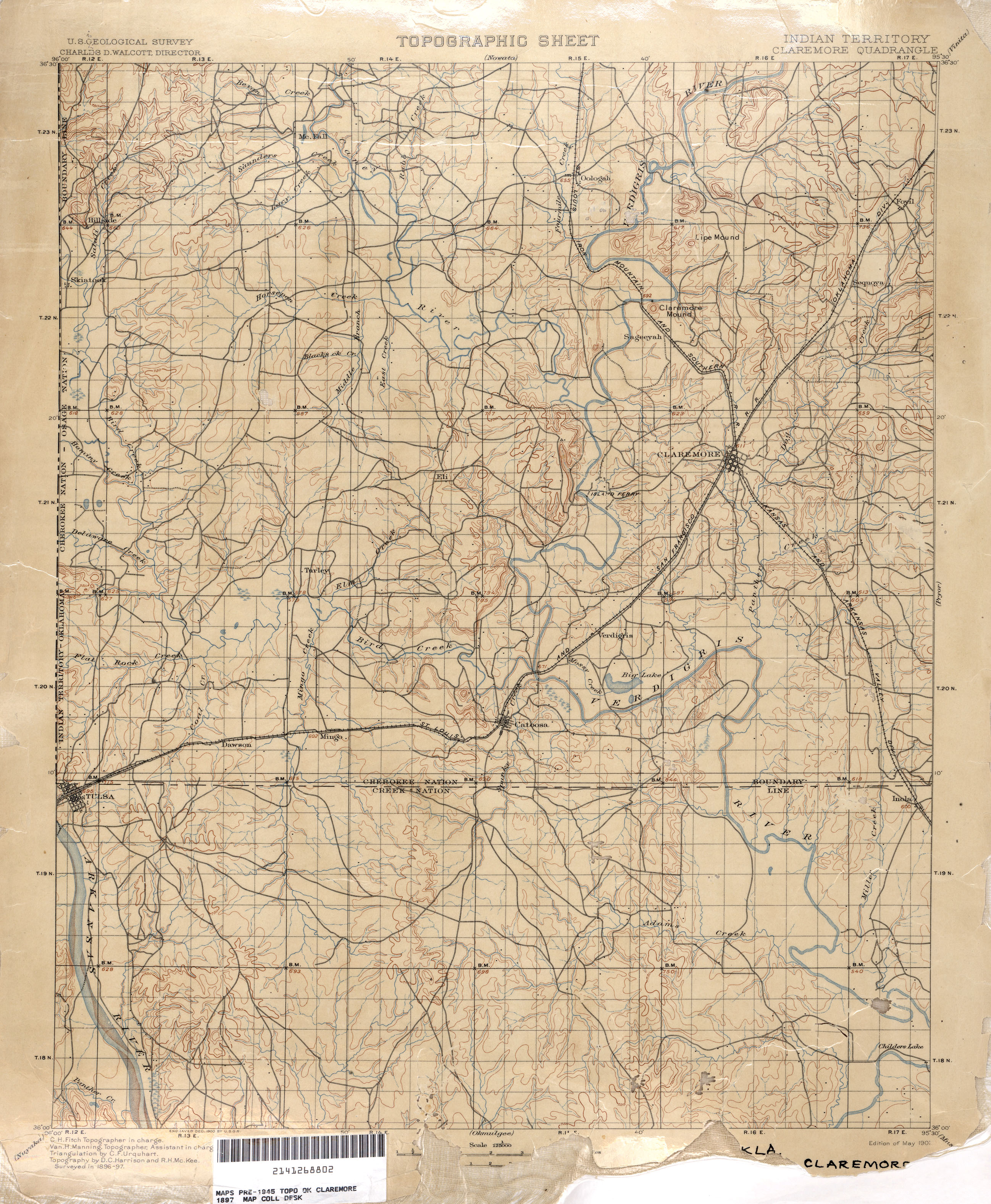 Oklahoma Historical Topographic Maps Perry Castaneda Map