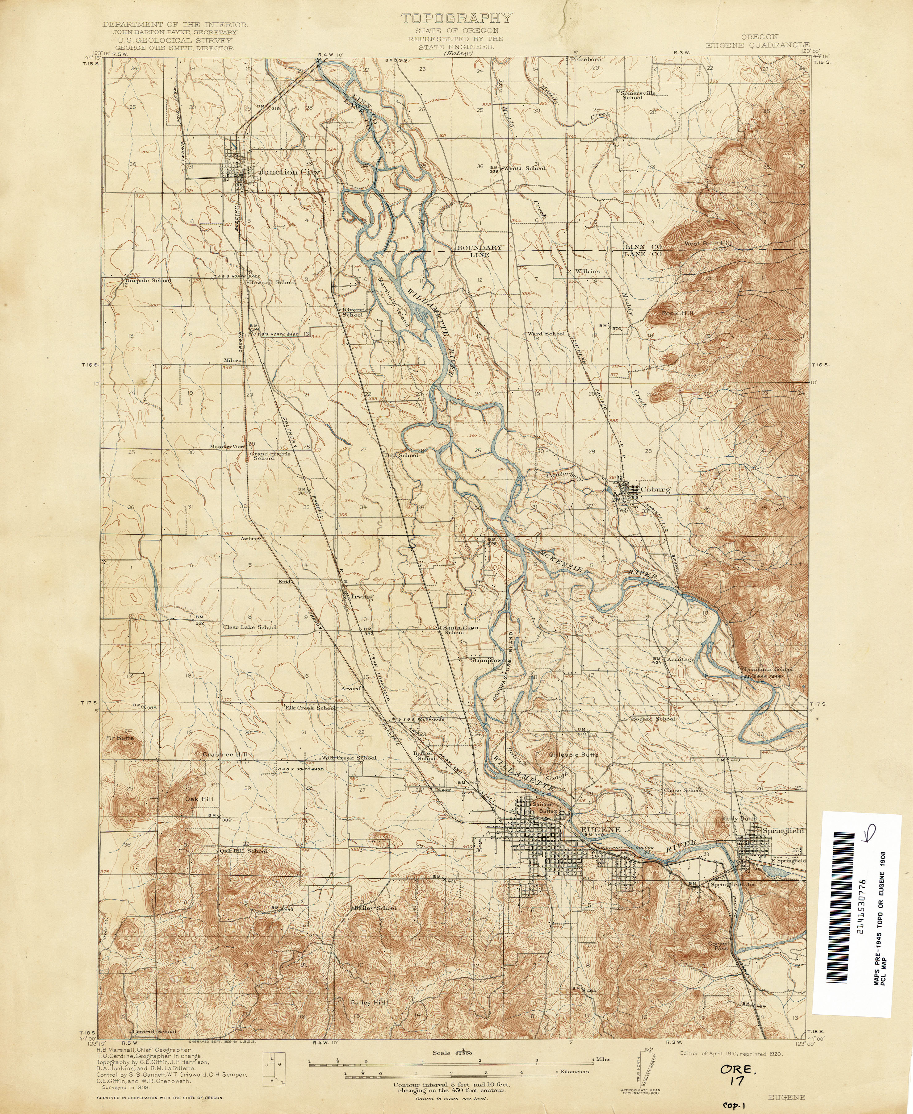 Oregon Historical Topographic Maps Perry Castaneda Map