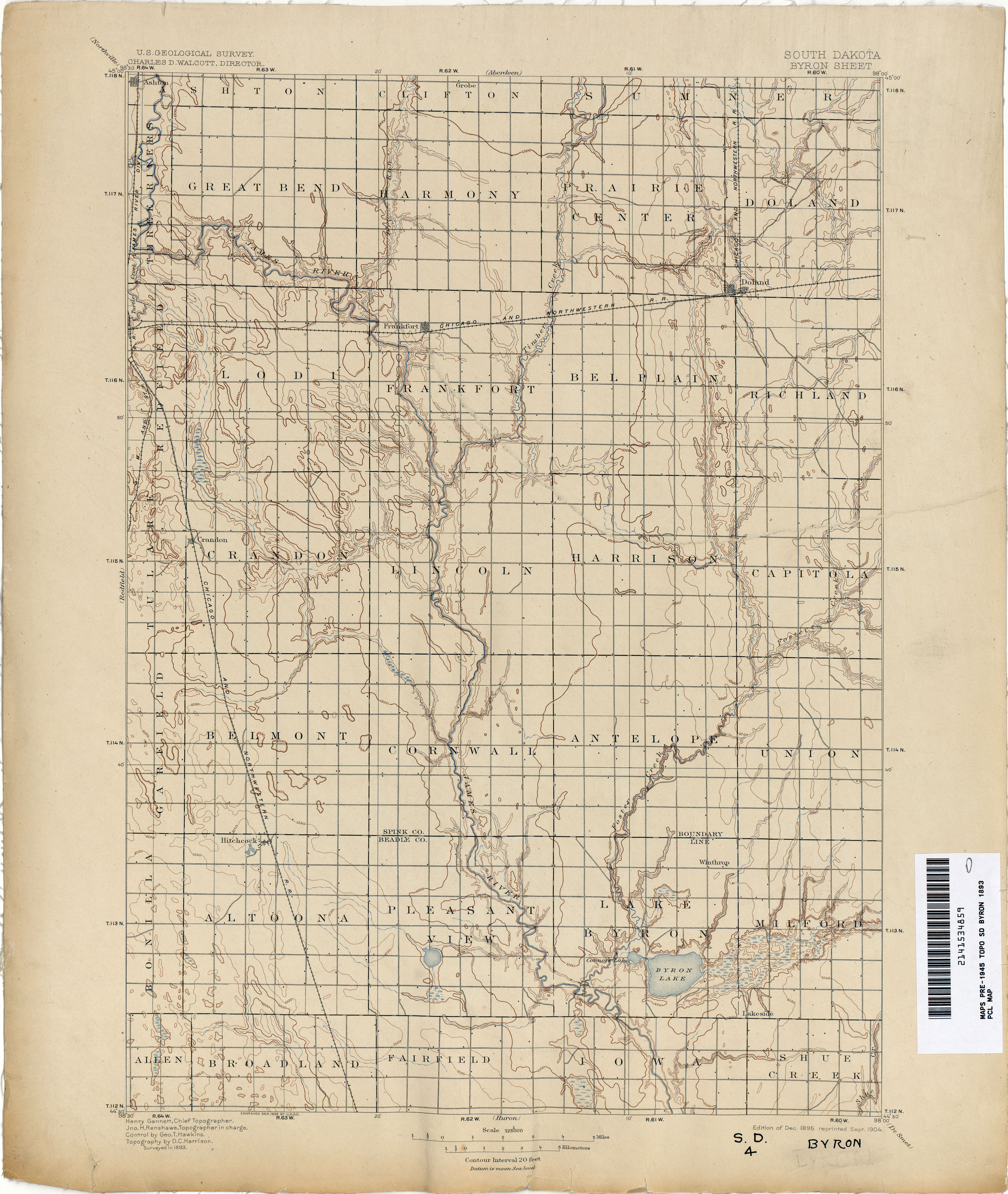 South Dakota Historical Topographic Maps Perry Castaneda Map