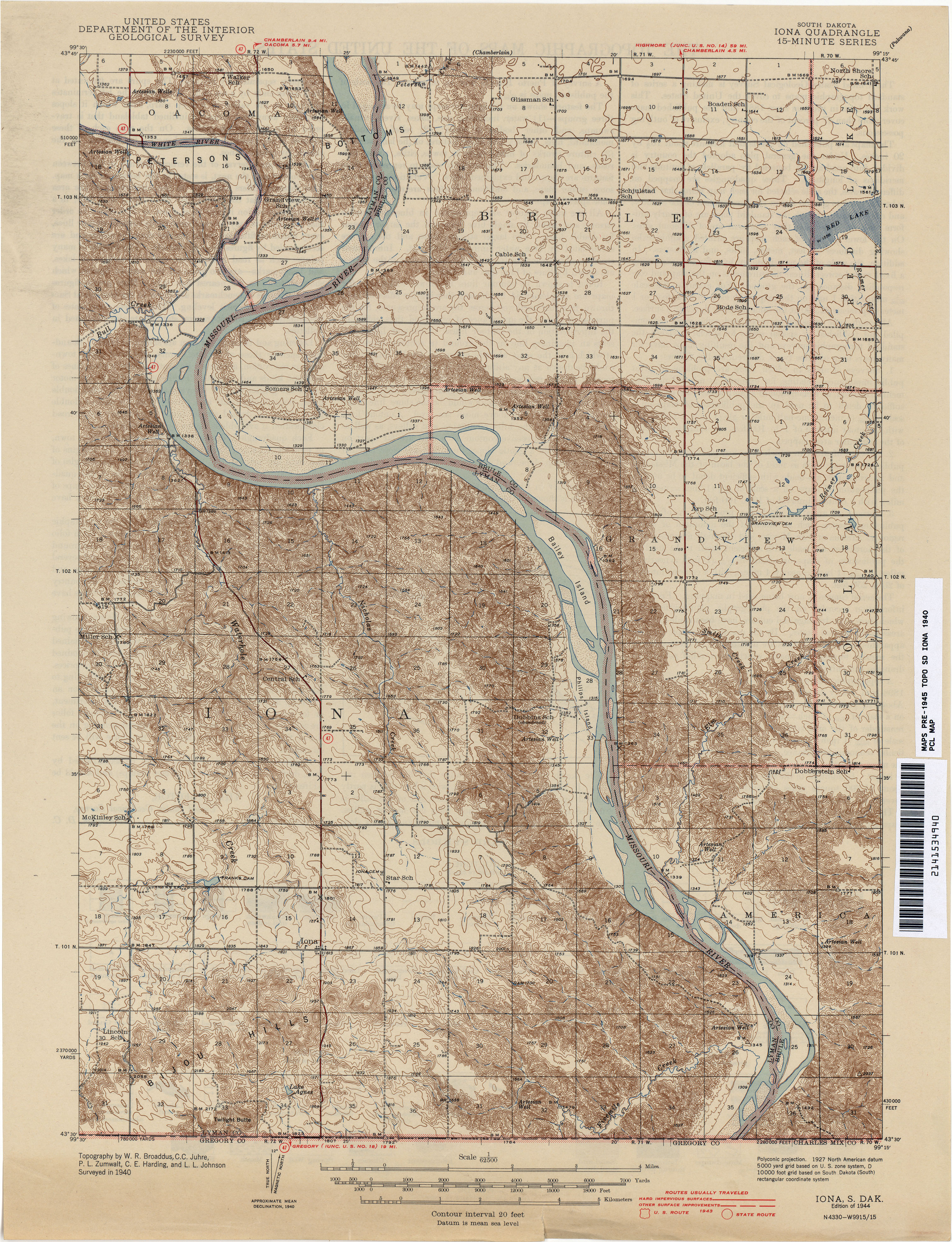 South Dakota Historical Topographic Maps Perry Castaneda Map