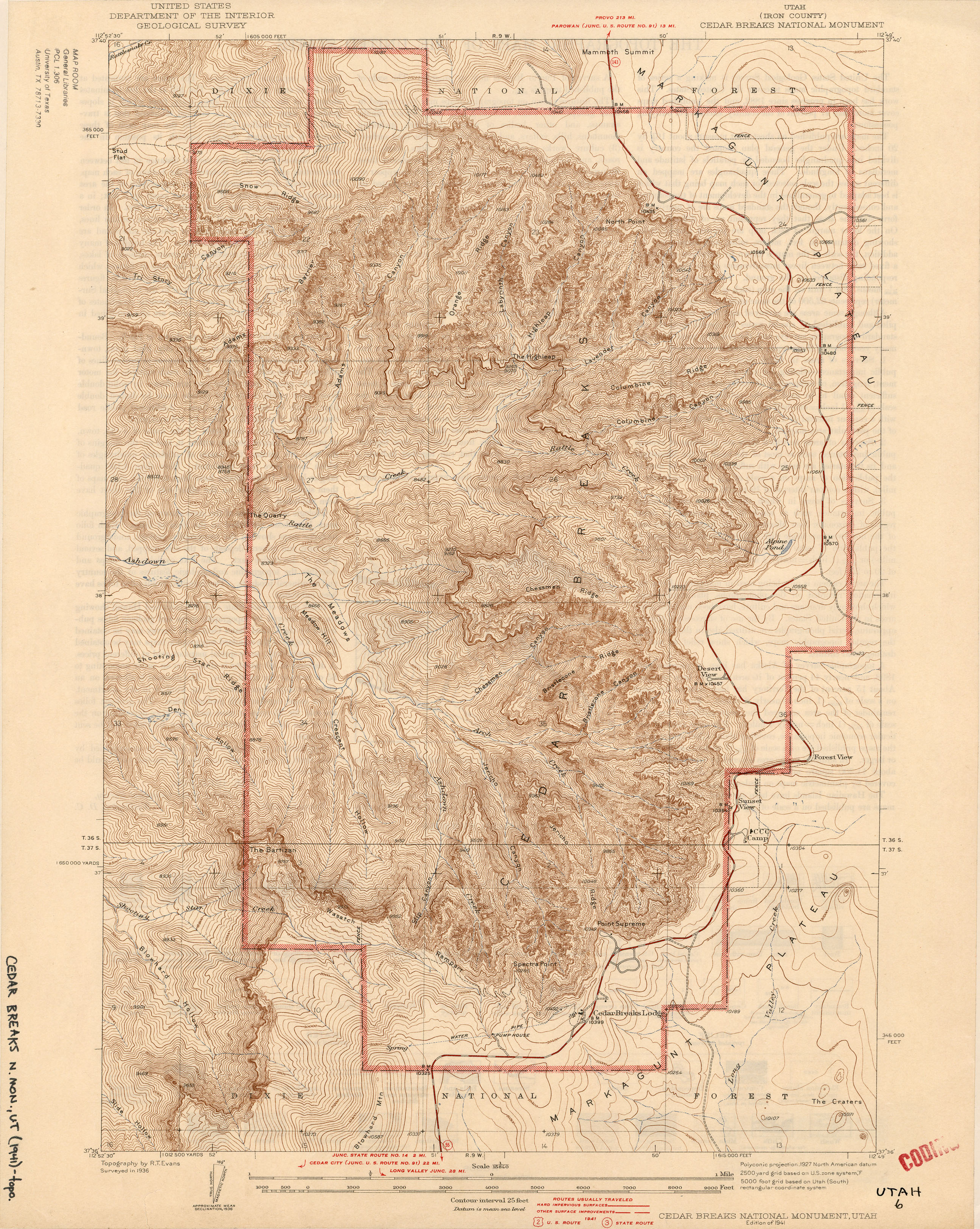 Utah Historical Topographic Maps Perry Castaneda Map Collection