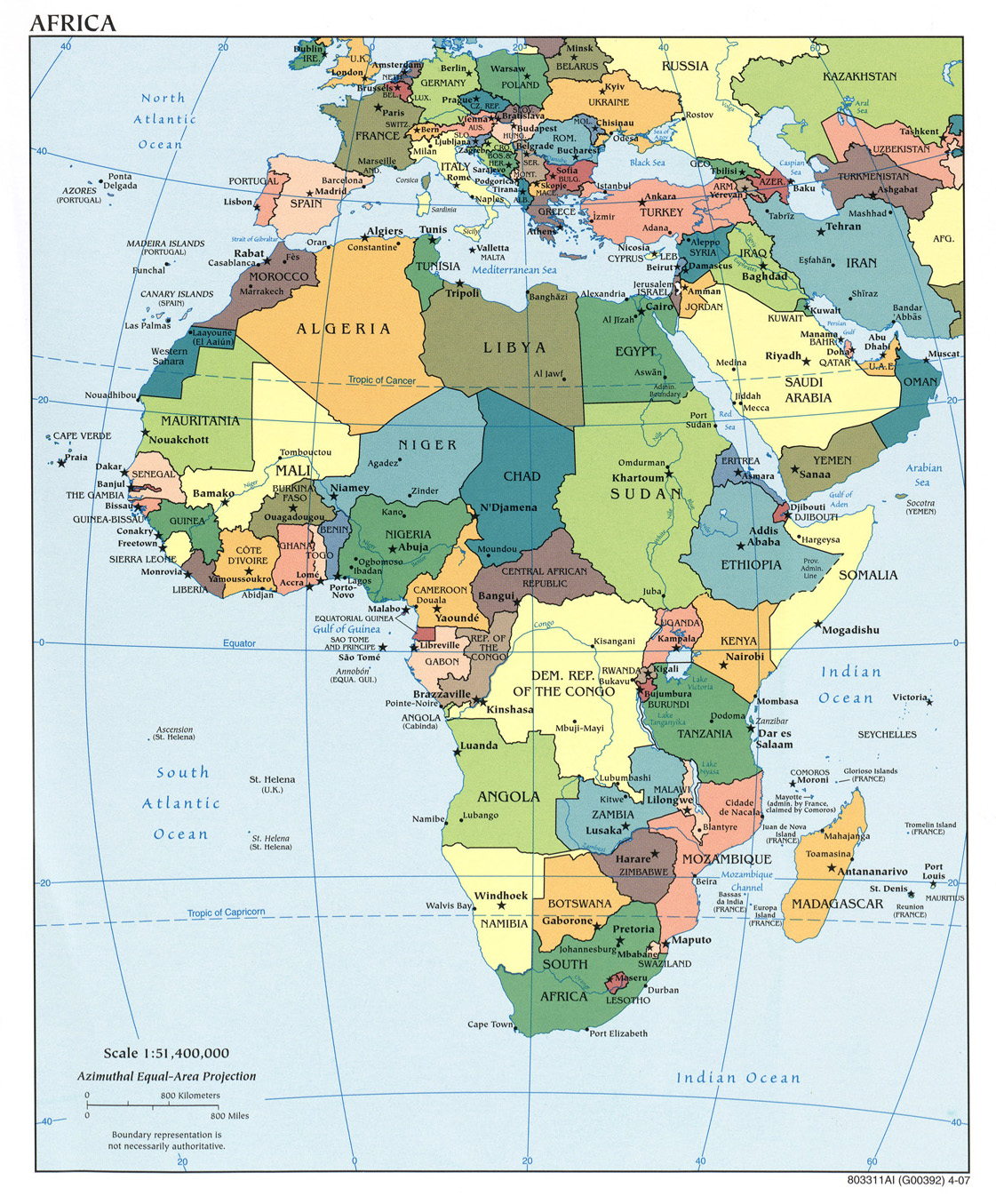 európa afrika térkép Africa Maps   Perry Castañeda Map Collection   UT Library Online európa afrika térkép