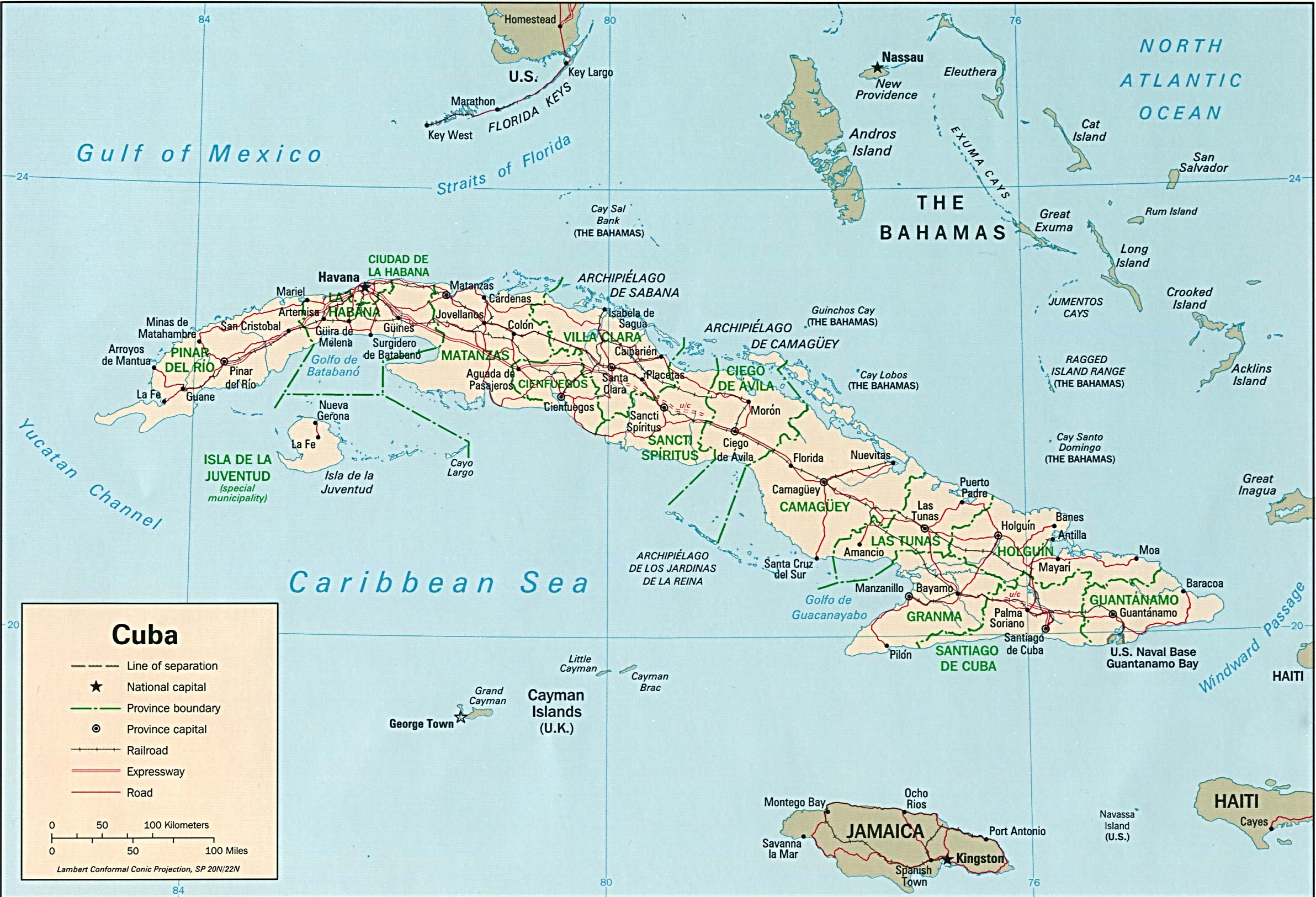 Cuba Maps Perry Castaneda Map Collection Ut Library Online