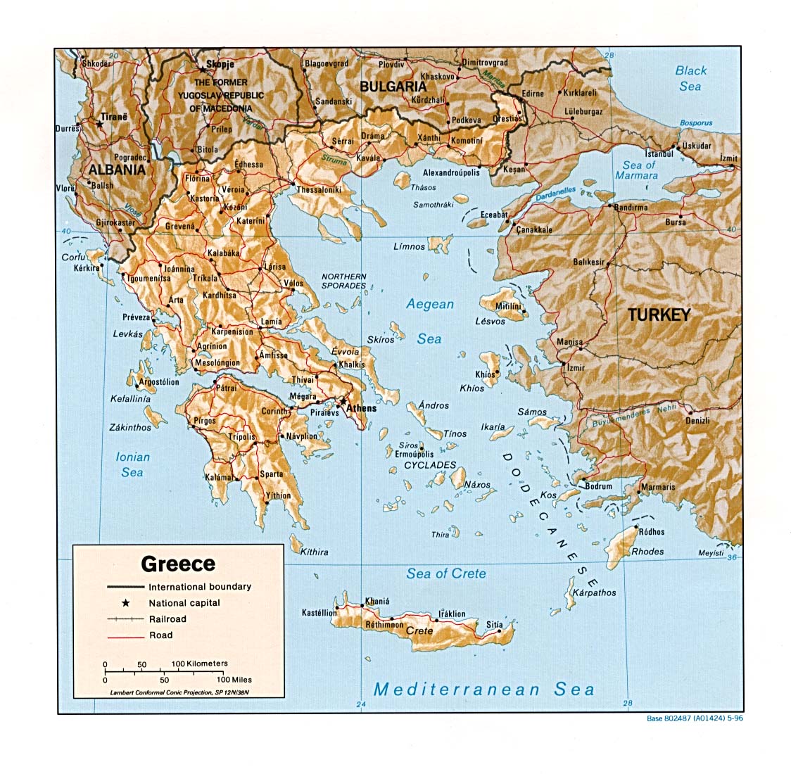 Greece Maps Perry Castaneda Map Collection Ut Library Online