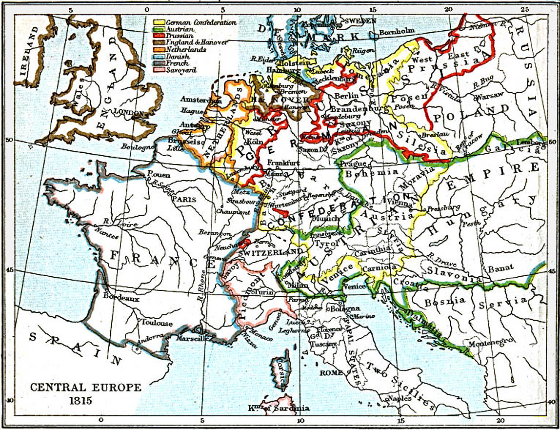 Maps Of Central Europe 980 A D 1871 A D Perry Castaneda Map