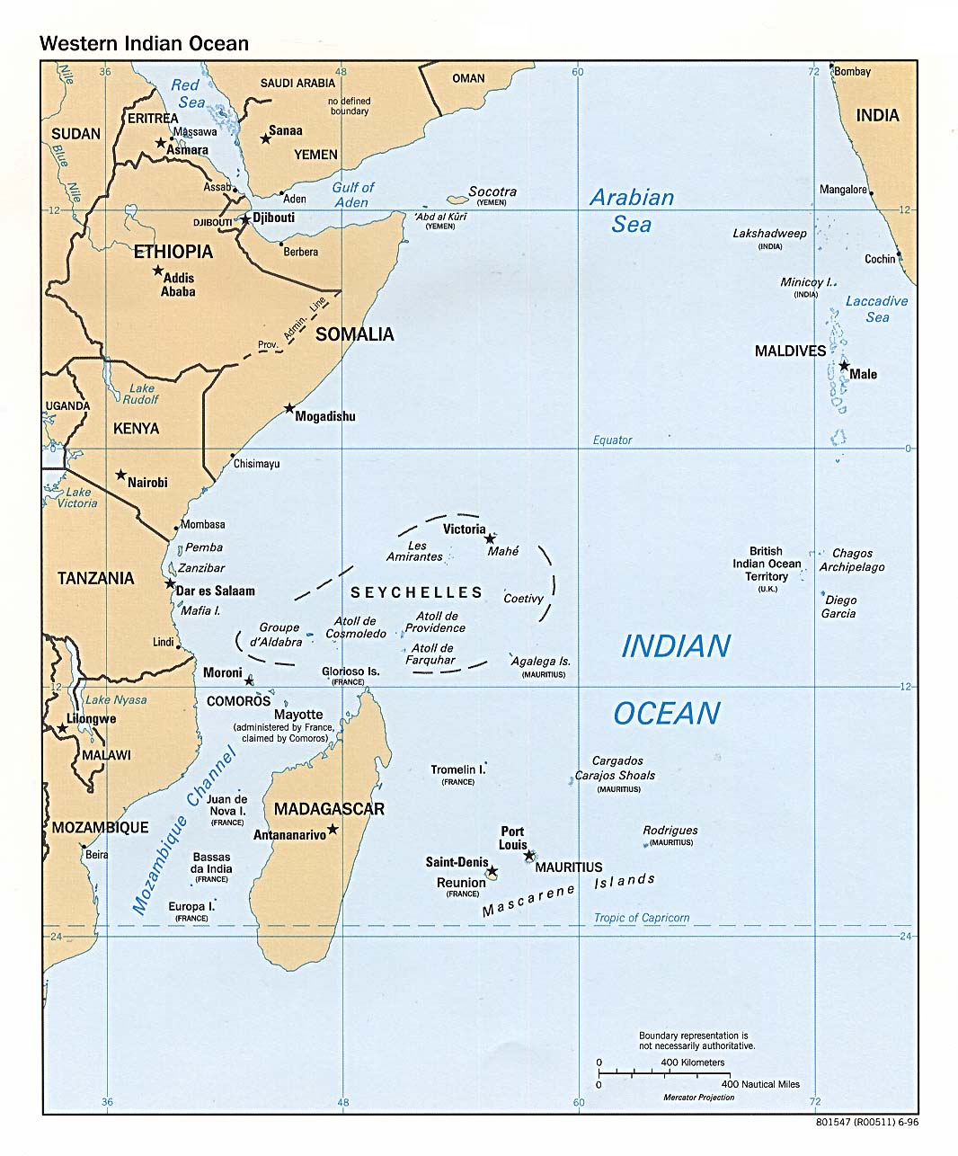 Nautical Chart Indian Ocean