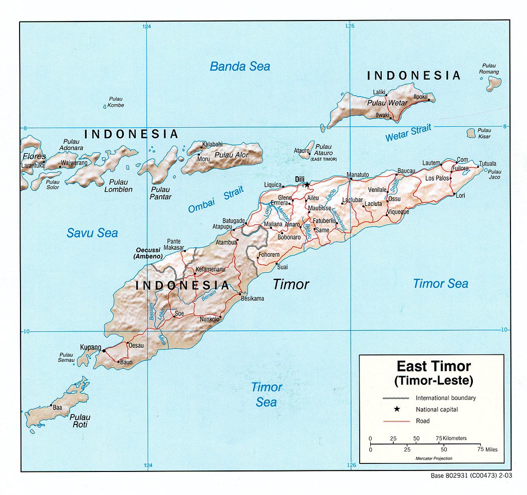 timor mapa East Timor Maps   Perry Castañeda Map Collection   UT Library Online timor mapa