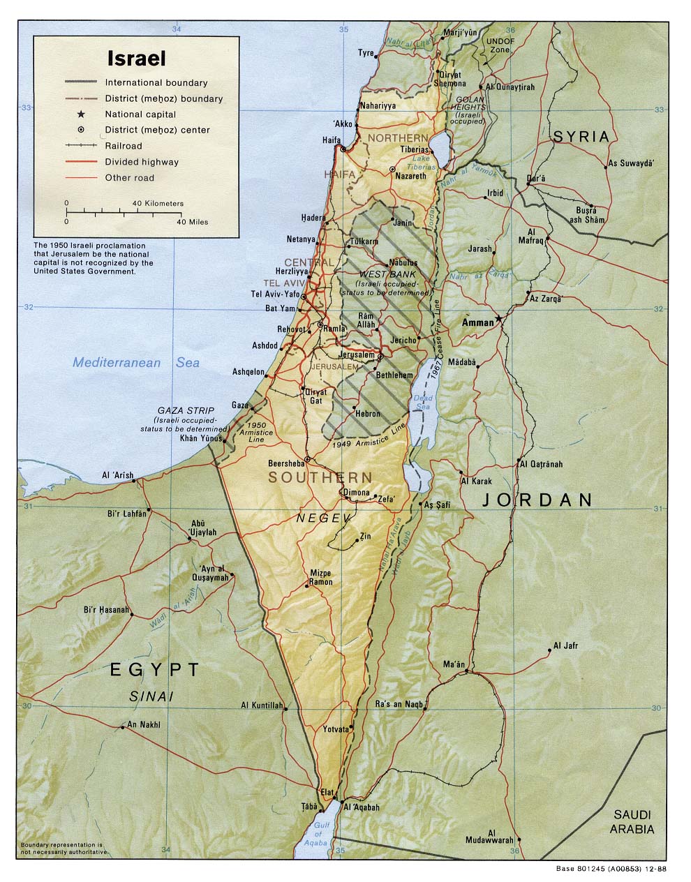 Israel Maps Perry Castaneda Map Collection Ut Library Online