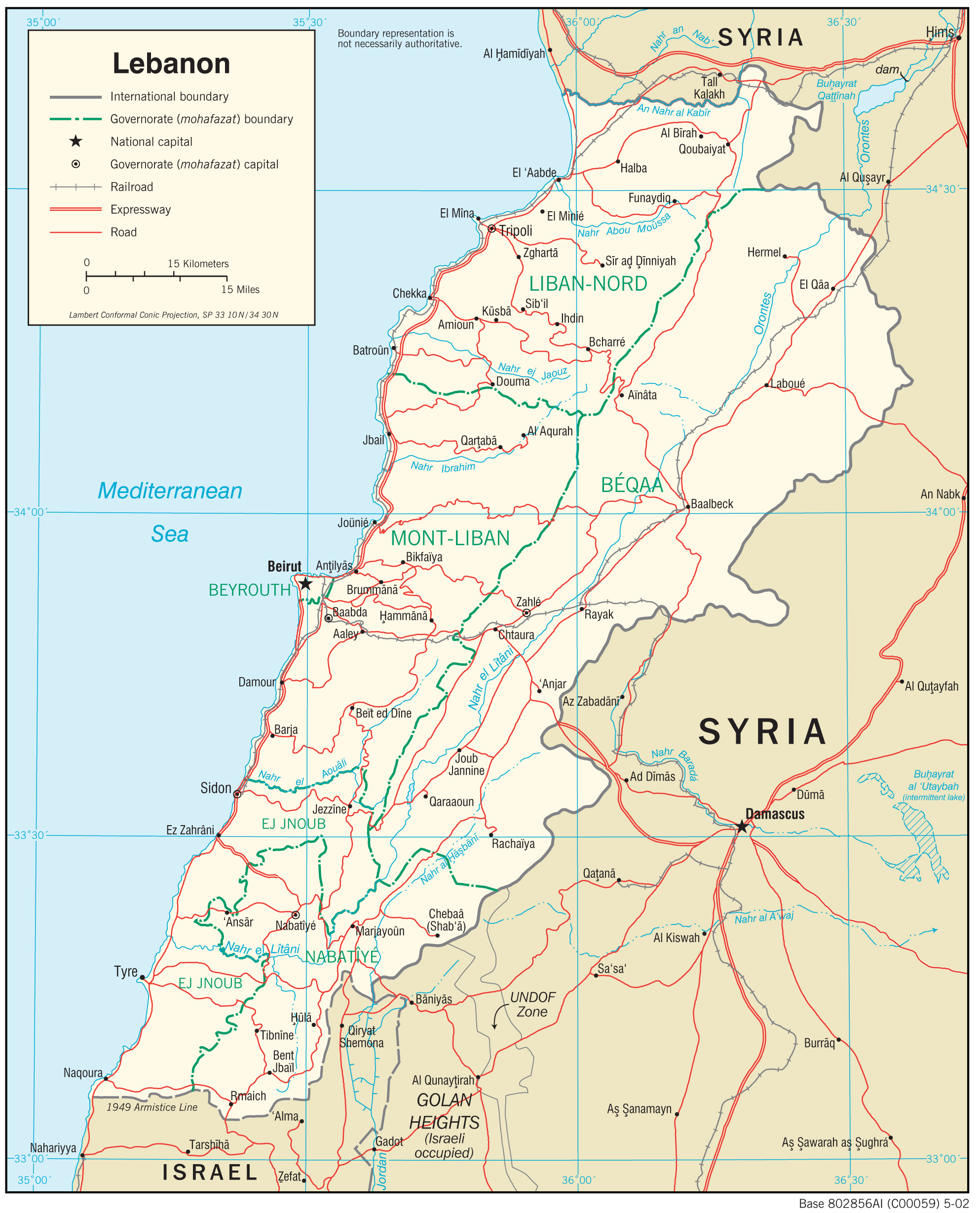 liban mapa Lebanon Maps   Perry Castañeda Map Collection   UT Library Online liban mapa