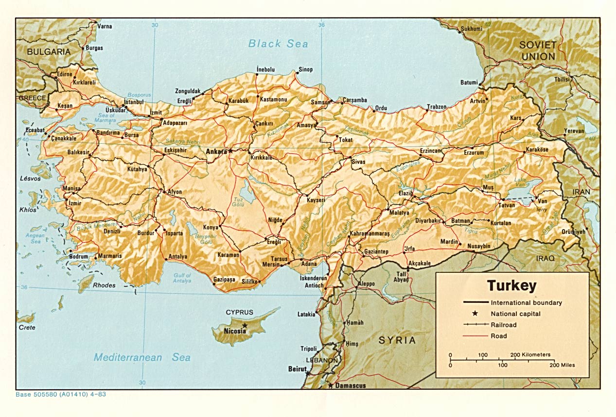 Turkey Maps Perry Castaneda Map Collection Ut Library Online