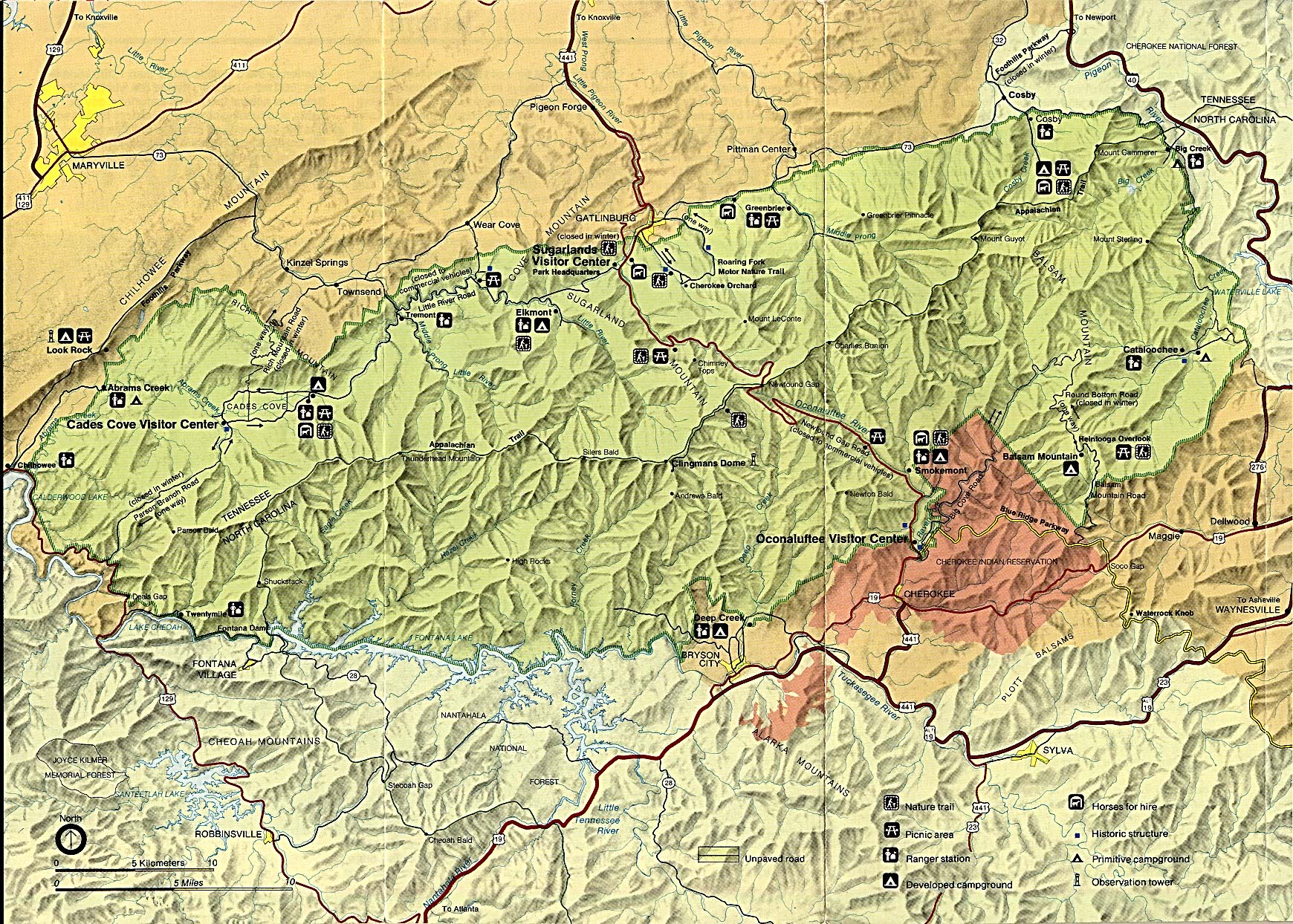 Topographic Map Of Tennessee