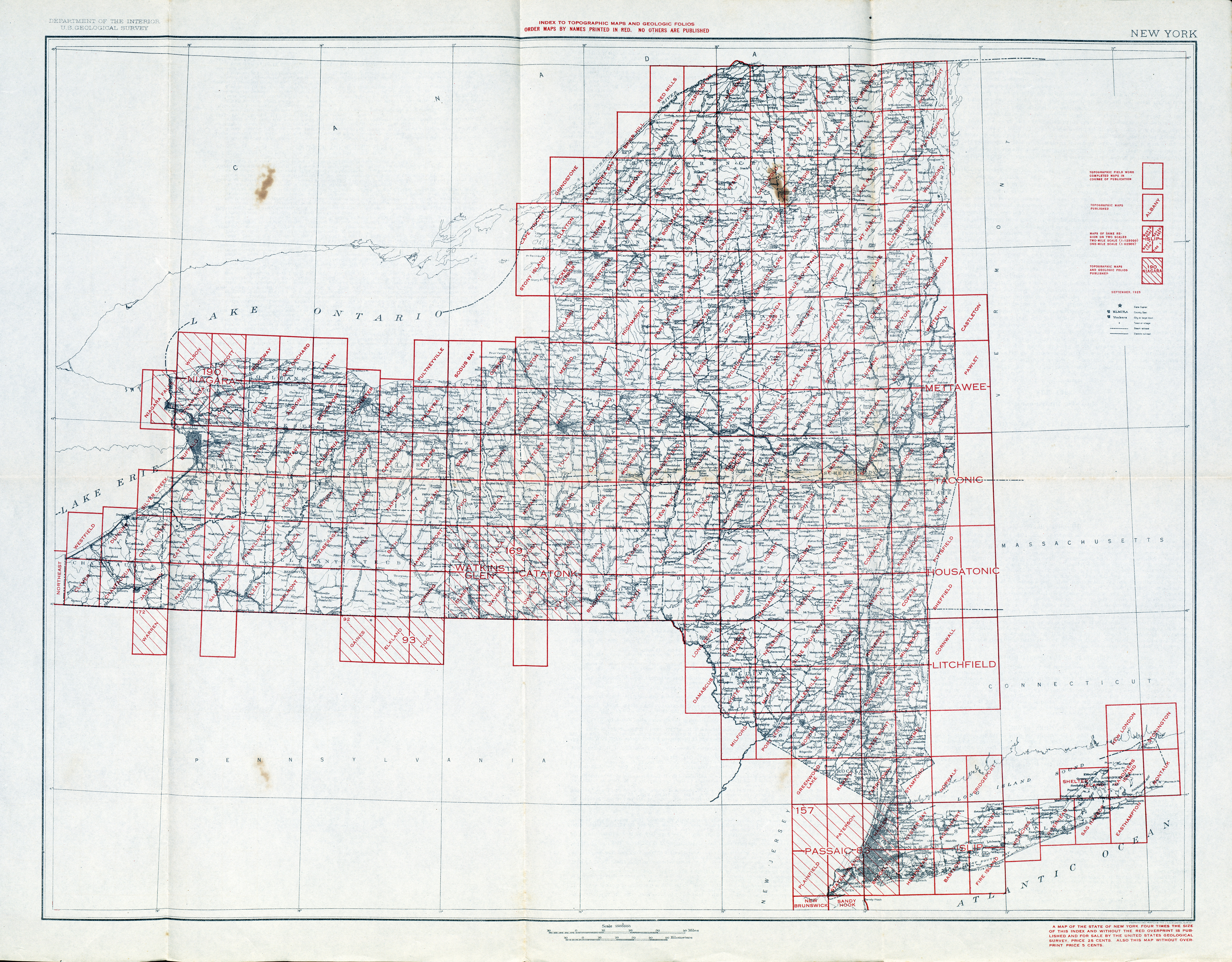 new york topographic maps - perry-castañeda map collection