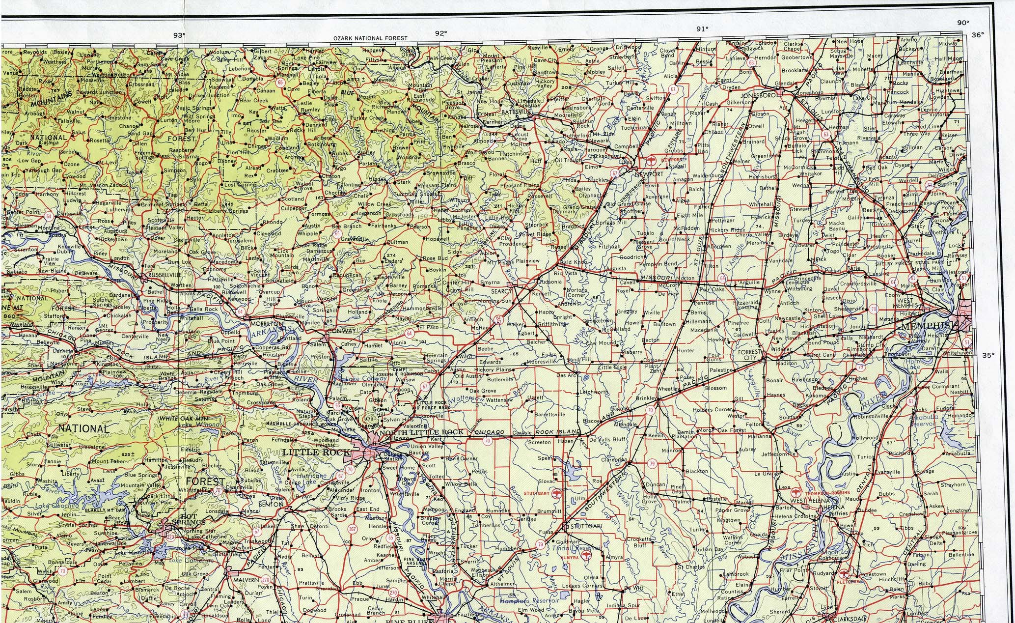 Arkansas Maps Perry Castaneda Map Collection Ut Library Online