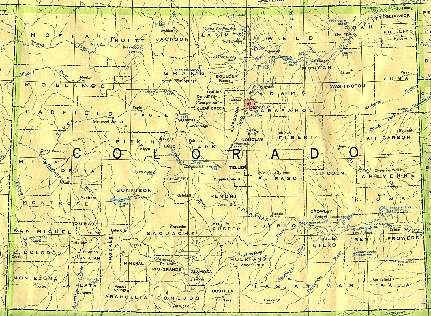 Colorado Maps Perry Castaneda Map Collection Ut Library Online
