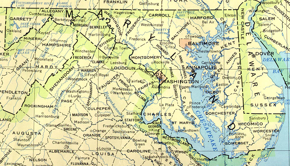 Maryland Maps Perry Castaneda Map Collection Ut Library Online