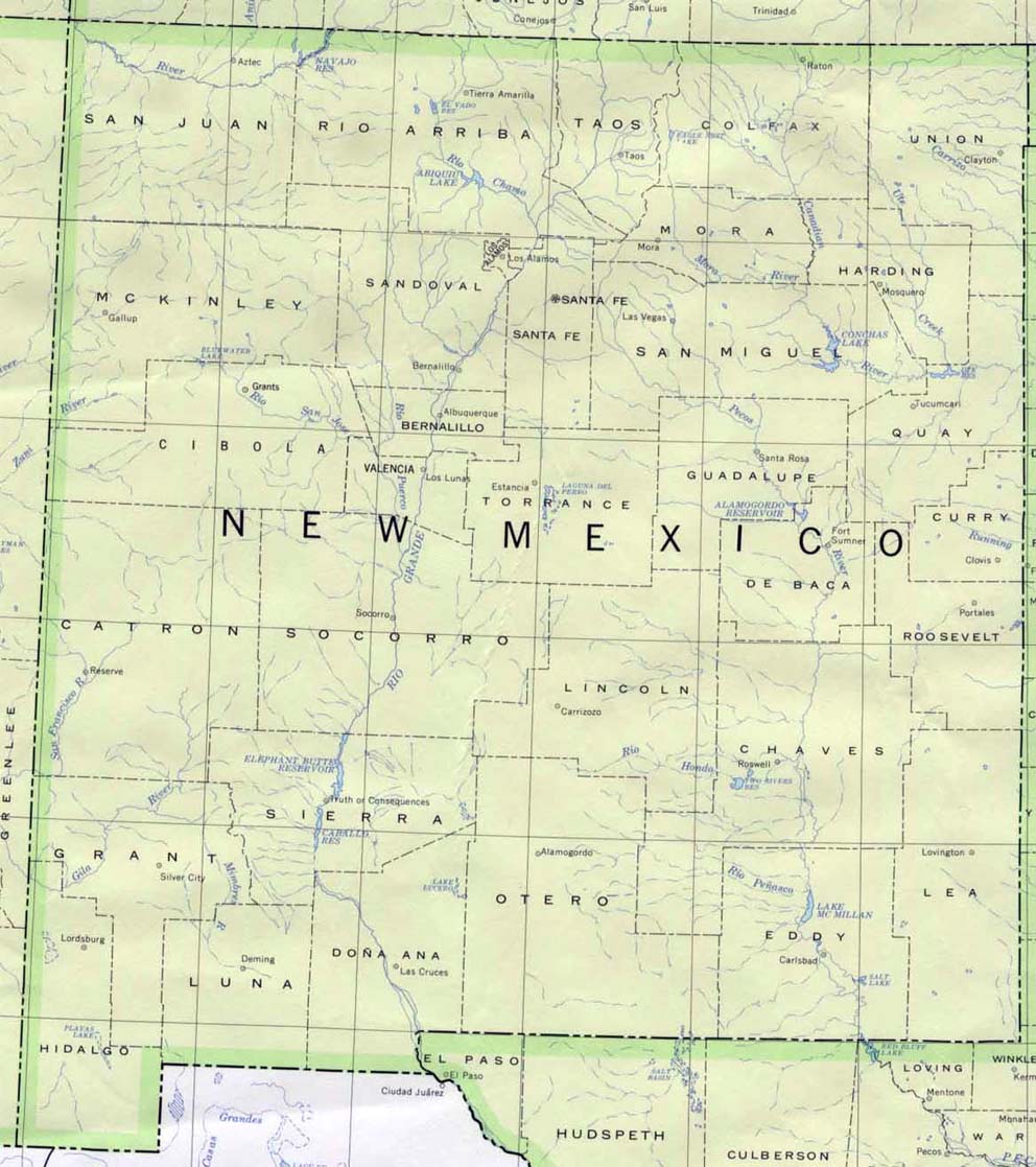 New Mexico Maps Perry Castaneda Map Collection Ut Library Online