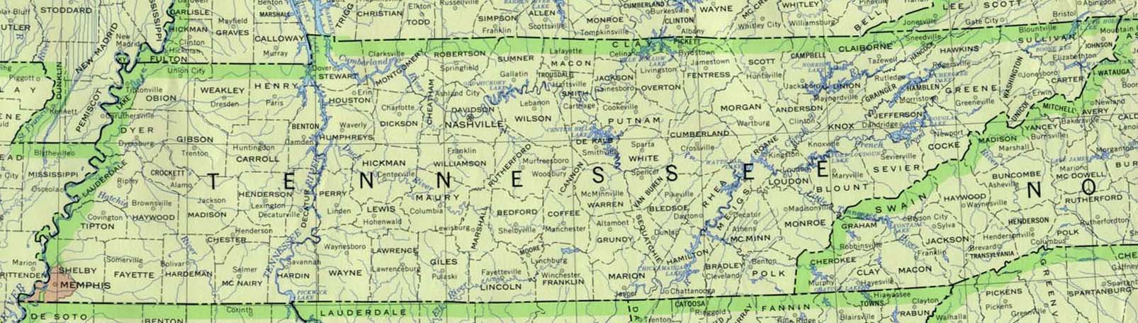 Tennessee Maps Perry Castaneda Map Collection Ut Library Online