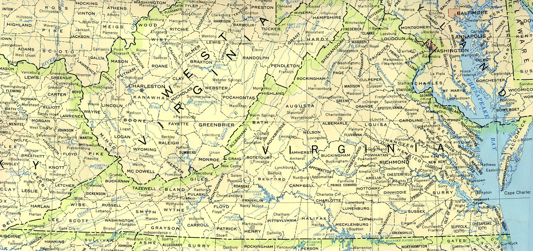 Virginia Maps Perry Castaneda Map Collection Ut Library Online