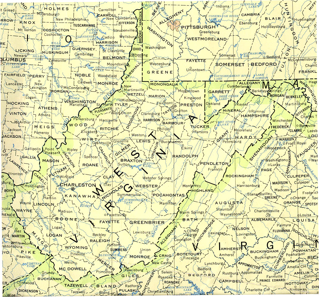 West Virginia Maps Perry Castaneda Map Collection Ut Library