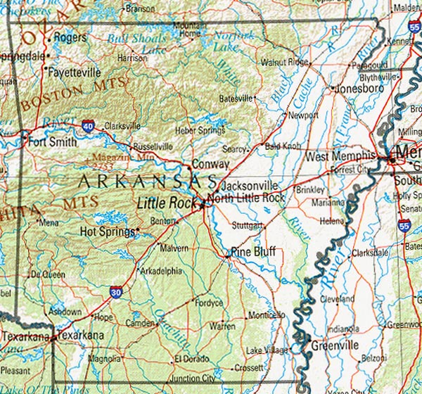 Arkansas Maps Perry Castaneda Map Collection Ut Library Online