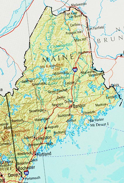 Maine Maps Perry Castaneda Map Collection Ut Library Online