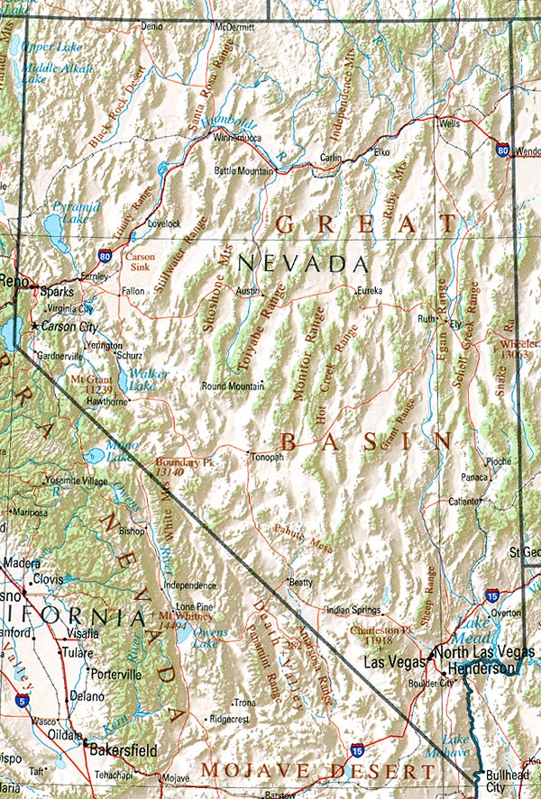 Nevada Maps Perry Castaneda Map Collection Ut Library Online