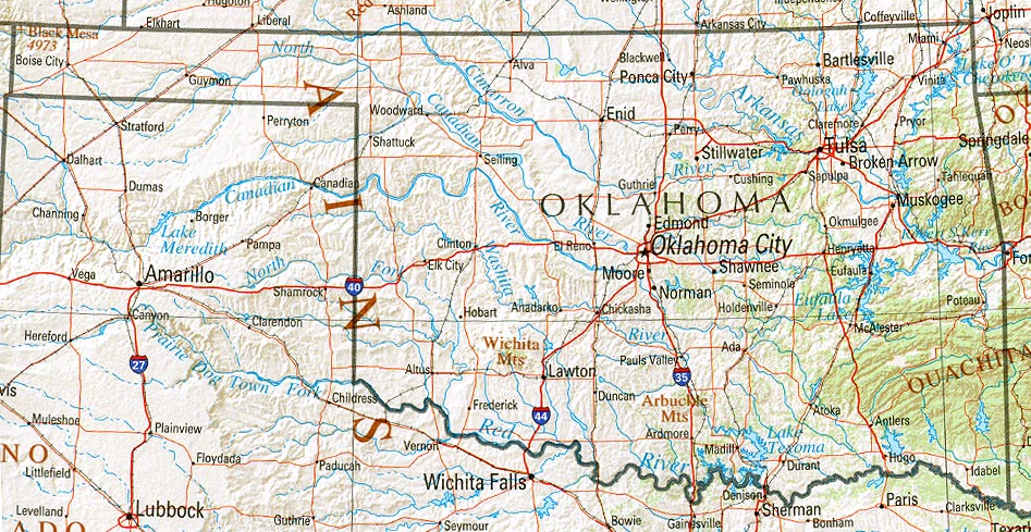 Oklahoma Maps Perry Castaneda Map Collection Ut Library Online