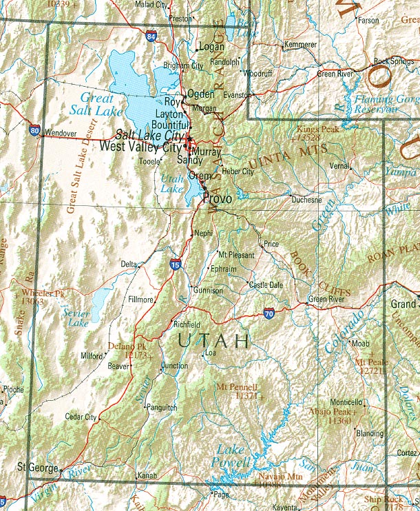 Utah Maps Perry Castaneda Map Collection Ut Library Online