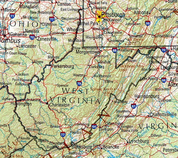 West Virginia Maps Perry Castaneda Map Collection Ut Library